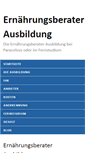 Mobile Screenshot of ernaehrungsberaterausbildung.com